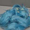 ANOGOL Hair Cap+ 120CM Blue Ponytail Wig Cosplay Lolita Wigs with Double Ponytails Long Straight Blue Cosplay Wigs Synthetic Hair Party for Anime Costume Halloween Outfit