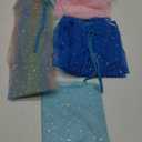 Jecery 4 Pieces Princess Cape Cloaks Kids Fairy Tulle Cape Princess Costume for Girls Cosplay Birthday Party Dressing Up