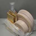 Liacere 350PCS Plastic Plates - Disposable Pink and Gold Plates 50guest Baroque Plastic Dinnerware include 100Plates, 50Pack Pre Rolled Napkins with Silverware 50Cups for Wedding&Mother's Day