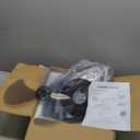 35'' Bladeless Ceiling Fan with Lights Remote Control, Modern Low Profile Ceiling Fans with Lights, Dimmable 3 Color 6 Speeds Flush Mount LED Ceiling Fan for Bedroom, Living Room - Black