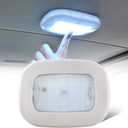 Teguangmei Auto Car Interior Ceiling Roof Dome Light Fixture with USB Rechargeable 10LEDs Press Switch Wireless Car Dome Lamp Universal for Car Truck Trailer Camper Motorhome Boat(White Light)