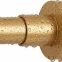 Shower Curtain Rod Tension- No Drill Non-Slip Spring Tension Shower Rod for Window or Bathroom, 43-73 inches Metal Steel, Frosted Gold