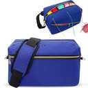 EVNEED Crochet Bag Organizer - Knitting Bag - Yarn Storage Organizer -Yarn Bag for Crocheting - Yarn Holder for Crocheting,Christmas Gifts for Crocheters,Blue