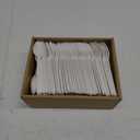 Compostable Spoons [200 Pcs] CPLA Spoons Disposable BPI Certified BPA-Free, Heat Resistant, Durable Disposable Utensils Alternative to Plastic Silverware for Daily, Party & Camping