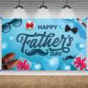 KatchOn Happy Father's Day Banner - XtraLarge, 72x44 Inch | Blue Father's Day Decorations for Party & Home
