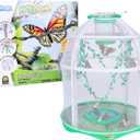 Uncle Milton Butterfly Farm Live Habitat - Observe Caterpillars Transform Into Butterflies, STEM Toy, Great Gifts for Boys & Girls Ages 6+