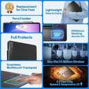 BABG Keyboard Case for iPad Air 13 inch(M3/M2)&iPad Pro 13(M5/M4),iPad Pro 12.9(6th/5th /4th/3rd Gen) Case with Keyboard,360 Rotatable,Toupad,Backlits,Pencil Charging-Black