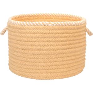 Whispering Woven Basket - Pale Banana 16" x 16" x 12"