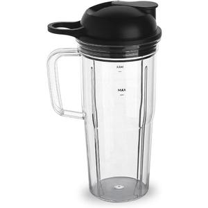 Replacement Parts cup with To-Go Lid Compatible with NutriBullet Blender Combo NutriBullet Pro 1000 and NutriBullet Select 2.0 (24oz travel cup)