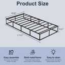 10 Inch High Profile Twin Box Spring, Heavy Duty Metal Frame Mattress Foundation with Fabric Cover, Easy Assembly, Noise-Free (10 Inch, Twin)