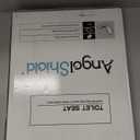 Elongated Bamboo Toilet Seat with Lid Quick Release Slow Close Zinc Alloy Strong Hinges Natural Bamboo, Light, 19-inch