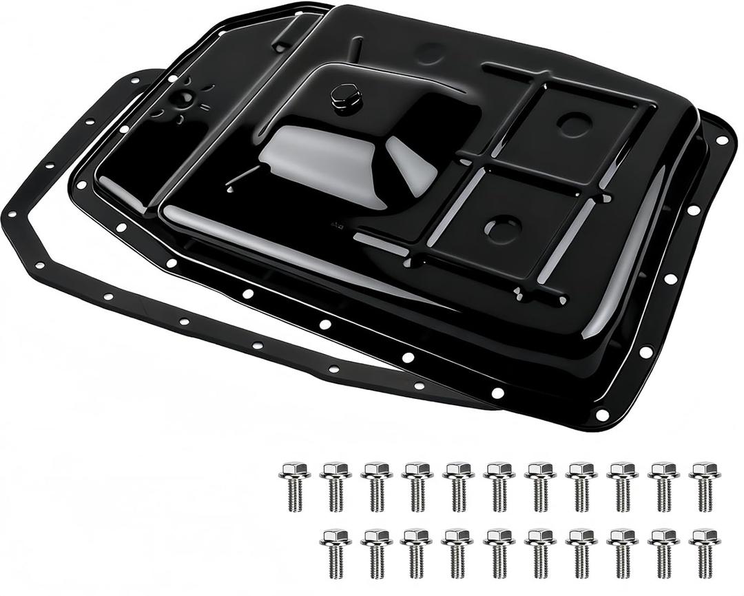 265-854 Transmission Oil Pan with Gasket and Drain Plug and 21*Screw Compatible with Ford Expedition F150 F-250/F-350 Super Duty Lobo Mustang and Lincoln Mark LT Navigator
