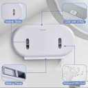 Commercial Twin Jumbo Toilet Tissue Dispenser, 9 Double Toilet Paper Roll Holder Wall Mount, Industrial Tissue Dispenser with Key Lock,Tissue Holder with Dual Dispenser for Bathroom,Office,Schools