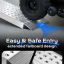 Aluminum Shed Ramp 39"L x 11"W Loading Ramps 3000 Lbs Capacity Lightweight Portable Ramp Anti-Slip Waterproof for ATV Lawn Mower Golf Cart Dirt Bike Motorcycle Garden Tractor Snow Blower 2Pcs