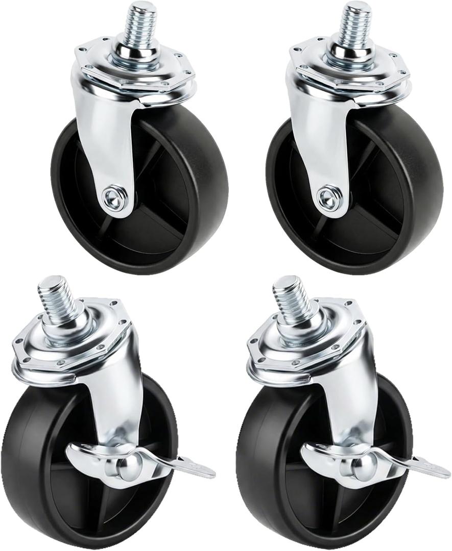 Grill Wheels for Charbroil Performance 463284022 463244819 463660021 463259023 Caster Wheels Caster Locking for Charbroil G350-0024-W2, G515-0082-W1 Grill Wheel for Charbroil Grill Wheels