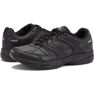 Avia Avi-Union II Non Slip Shoes for Women - Lace Up Comfort Women's Work or Walking Sneakers, Medium or Wide, Black or White (9)