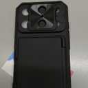 BXYJY for iPhone 17 Pro Case Wallet, Card Holder (4-5 Cards), Slide Camera Cover, Military Drop Protection, Rugged Heavy Duty Men Women Protective Phone Case for iPhone 17 Pro 6.3" 2025, Black