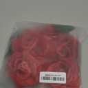 June Bloomy Day of the Dead Headpiece Halloween Costume Headpiece Mexican Floral Crown Rose Headband (Leaf Red)