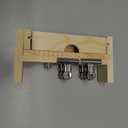 Restynic Paracord Jig Bracelet Maker, Wooden Jig Bracelet Maker with 4 Clips - Adjustable DIY Paracord Braiding Tool for Crafting, Weaving Bracelets, Belts & Keychains