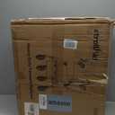 Upright Walkers for Seniors, 450 lb Heavy Duty Stand Up Rollator Walker with Adjustable Soft Sponge Armsupport & Seat, Tall Standing Folding Rolling Walker with 8'' Wheel, Blue