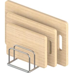 Cutting Board Organizer Stand Holder,304 Stainless Steel Chopping Board Holder,Pot Pan Lid Holder Rack kitchen Shelf Bakeware,Cookie Sheets Organizer (1.0 Inch Width Slots)