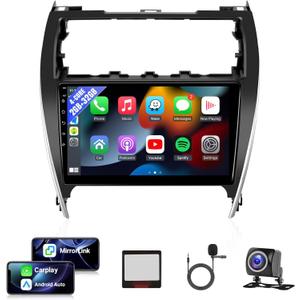 Leadfan Car Radio Stereo for Toyota Camry 2012 2013 2014 (Fit Large Screen or J.B.L) 10.1" Touch Screen Head Unit for Camry Apple CarPlay Android Auto GPS Navigation Bluetooth FM SWC+Backup Camera