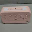 Digital Alarm Clock with Indoor Temperature, Large LED Display, 12/24H, Snooze Mode, Battery Operated Bedside Clock for Bedroom, Heavy Sleepers & Kids (Pink)