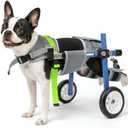 Lightweight and Adjustable Dog Wheelchair for Back Legs, Dog Carts with Wheels for Disabled Dogs, Thick Harness Support Mobility Cart for Pets XS