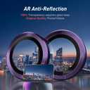 Jeluse Camera Lens Protector for iPhone 17 Pro Max/17 Pro/16 Pro Max/16 Pro/15 Pro Max/15 Pro/14 Pro Max/14 Pro, 9H Tempered Glass Screen Protector Cover Alignment Kit Metal Individual Ring