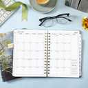 2026 Planner - Weekly & Monthly Planner 2026, January 2026 - December 2026, 6.4" x 8.5", Durable Metal Rings, Elastic Closure, 12 Monthly Tabs, Back Pocket