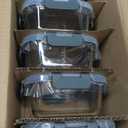 KOMUEE 30 oz 5 Pack Glass Meal Prep Containers, Glass Storage Containers with Lids - Dishwahser, Microwave, Oven and Freezer Safe