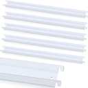 Patelai 6 Pcs Lateral Front to Back File Bar Rails Hanging File Cabinet Rails Stainless Steel Drawer Inserts for Sides Letter Size Folders Office Home, White 15.76 Inches Long