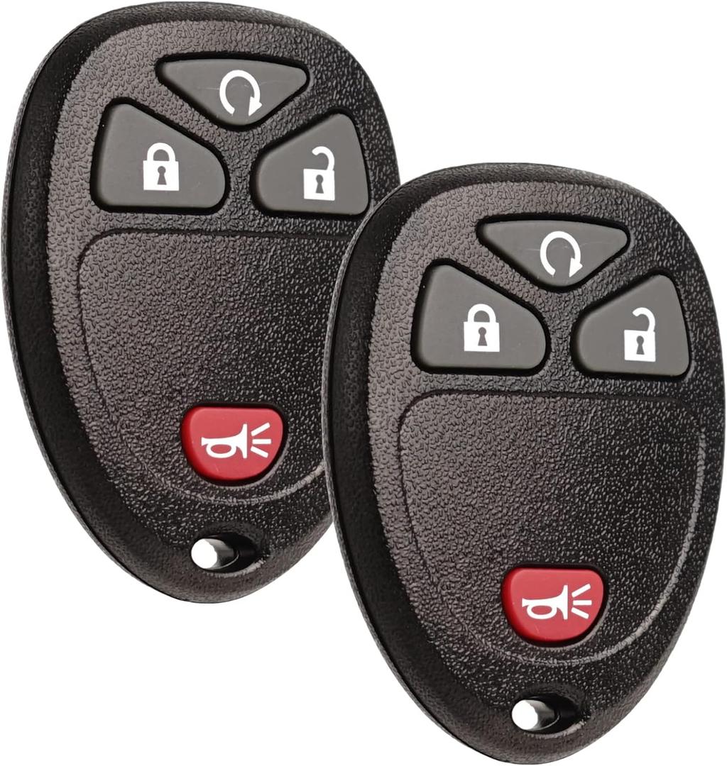 Keyless Entry Remote Control Key Fob Replacement Fits Chevy Silverado Avalanche Equinox Express Traverse GMC Yukon Sierra 1500 2500 3500 HD Acadia 2007 2008 2009 2010 2011 2012 2013 OUC60270