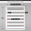 UNISHADES No Drill Cordless Zebra Blinds for Windows, Linen High Precision Fabrics, 36" W x 72" H Linen - Beige