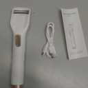 Heated Eyelash Curler Premium PRO - Fast Heat up in 8s - 24 Hours Long Lasting - Rechargeable Electric Eyelash Curler with Type-C, Innovative L Silicone, 2 Heat Modes, White-FA