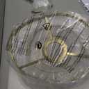 Gold Raindrop Crystal Semi Ceiling Light Fixture, Mini Crystal Chandelier, H11