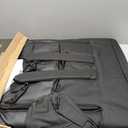 VIVOHOME Wide Padded Stadium Seats with Back Support and Cushion, Portable Reclining Bleacher Chairs with Armrest and Cup Holder, Comfortable for Various Sports Events (Wide - 24.5", Black)