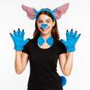 Alien Dog Costume Accessories  Halloween & Cosplay Fancy Dress Up Adults (Blue)
