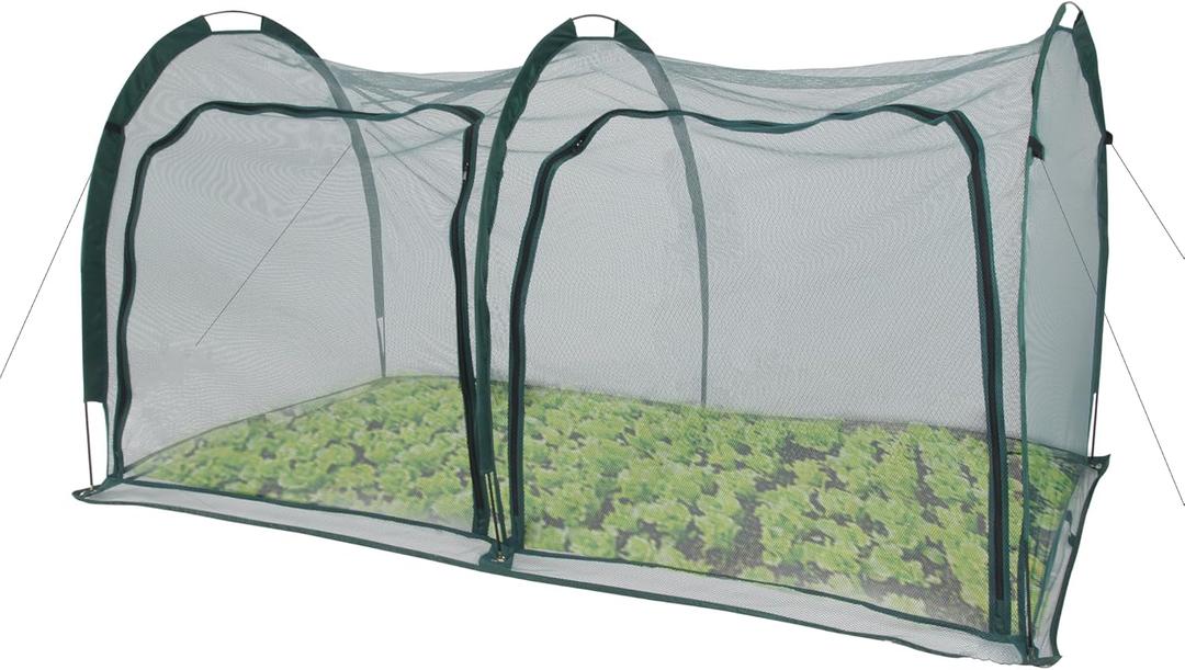 Flexible Net Grow Tunnel - Garden Greenhouse Mesh Covers Growhouse Cloche for Protecting Fruit Vegetables Plants Cultivation from Animals(2M)