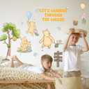 Winnie Wall Stickers for Kids, Winnie Character Stickers, The Pooh Inspirational Sticker, The Pooh Removable Sticker for Kids Baby Nursery Children Room Living Room Bedroom Playroom Wall Decoration