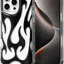 Fashion Flame Bumper Case for iPhone 11 [3D Luxury Electroplate Glittery] [Hollow Heat Dissipation Design] Slim Fit Shockproof Protective Soft Cover -Black