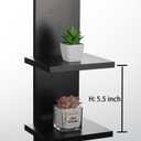 2 Pack 7 Tier Wall Shelf Unit - Lack Floating Shelf, Compact Display Floating Shelf, Vertical Column Wall Decor Mount Floating Storage Organizer Tall Tower Shelf for Bedroom, Living Room