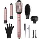 Brightup Air Styler & Hair Dryer Brush, Professional Multi Hair Styler with 110,000 RPM High-Speed Negative Ionic Blow Dryer, Auto Wrap Curlers, Fast Drying Styling Curling Straightening Volumizing