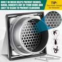 6 Inch Dryer Vent Cover Outside, 304 Stainless Steel | Exhaust Hood with 8" Extension Tube Weatherproof Backdraft Flap & Pest Guard Outdoor Wall Dryer Cover for House Rv Garage Ac