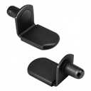 60 Pack 1/4 inch (6mm) Shelf Pins, Heavy Duty Metal Shelf Support Pegs with Rubber Sleeves, Fits Standard 1/4 Holes for Kitchen Cabinets, Bookcase, Closet Organizer (Nickel Plated)