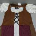 Costume Culture Peasant Girl Costume, Burgundy, Medium Maroon