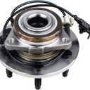 KUSATEC 515096 Front Wheel Bearing and Hub Assembly AWD/4WD Compatible with Cadillac Escalade ESV EXT, for Chevy Avalanche/Silverado Suburban 1500/Tahoe, GMC Sierra 1500 Yukon XL, 6 Lugs w/ABS