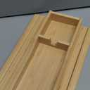 GEHE Couch Cup Holder, Anti Falling Sofa Arm Tray, Natural Bamboo Sofa Cup Holder More Safe for You Family, Portable Couch Arm Tray Armrest Table for Remote, Snacks, Phone, Drinks (16.3" x 13.3" x 2")