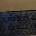 SUPERJARE 0.79'' Extra-Thick Exercise Equipment Mats, 18 Pcs 72 Sq Ft Rubber Top Floor Tiles with High Density EVA Foam, Interlocking Gym Flooring for Home Gym, Workout Mat, Black/Blue