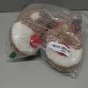 ASHION Women's Cute Fuzzy Reindeer House Slippers Stuffed Animal Bedroom Slippers Cozy Christmas Indoor Shoes, Size 36